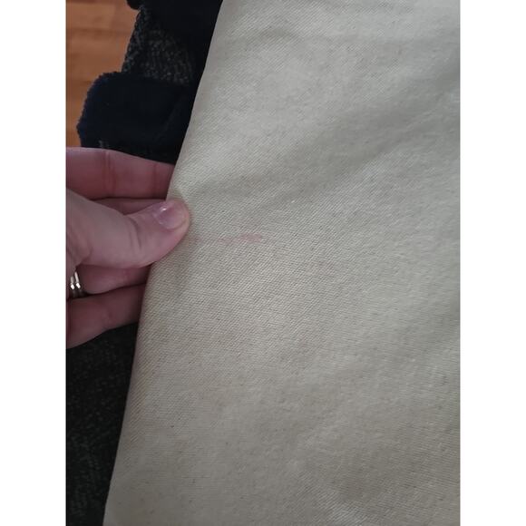 Pier 1 Beige Green Canvas Embroidered Split Butterfly Home Pillowcase 17"x17" - Picture 5 of 8